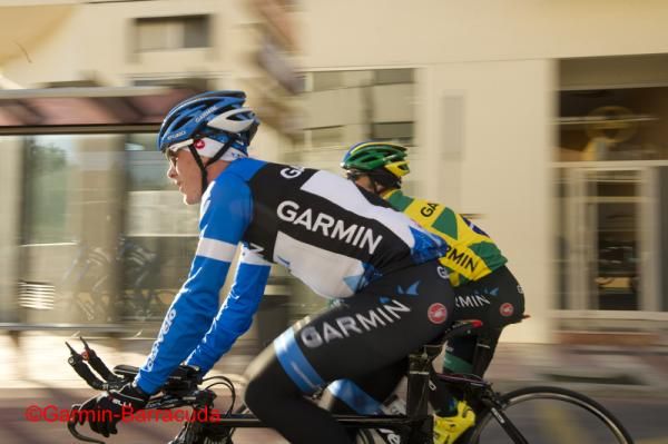 The team also spent time on their TT bikes