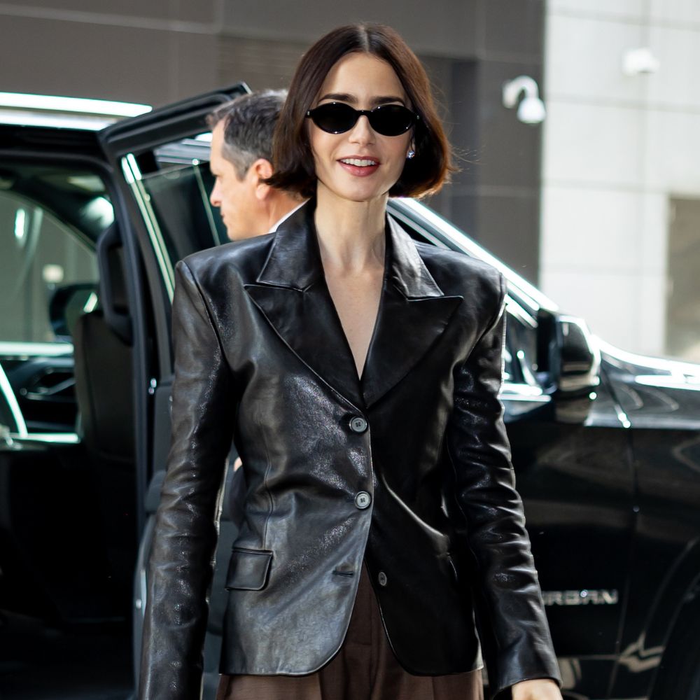 Lily Collins Just Wore the Autumn Trouser Trend That Makes Any Outfit Look Instantly Expensive