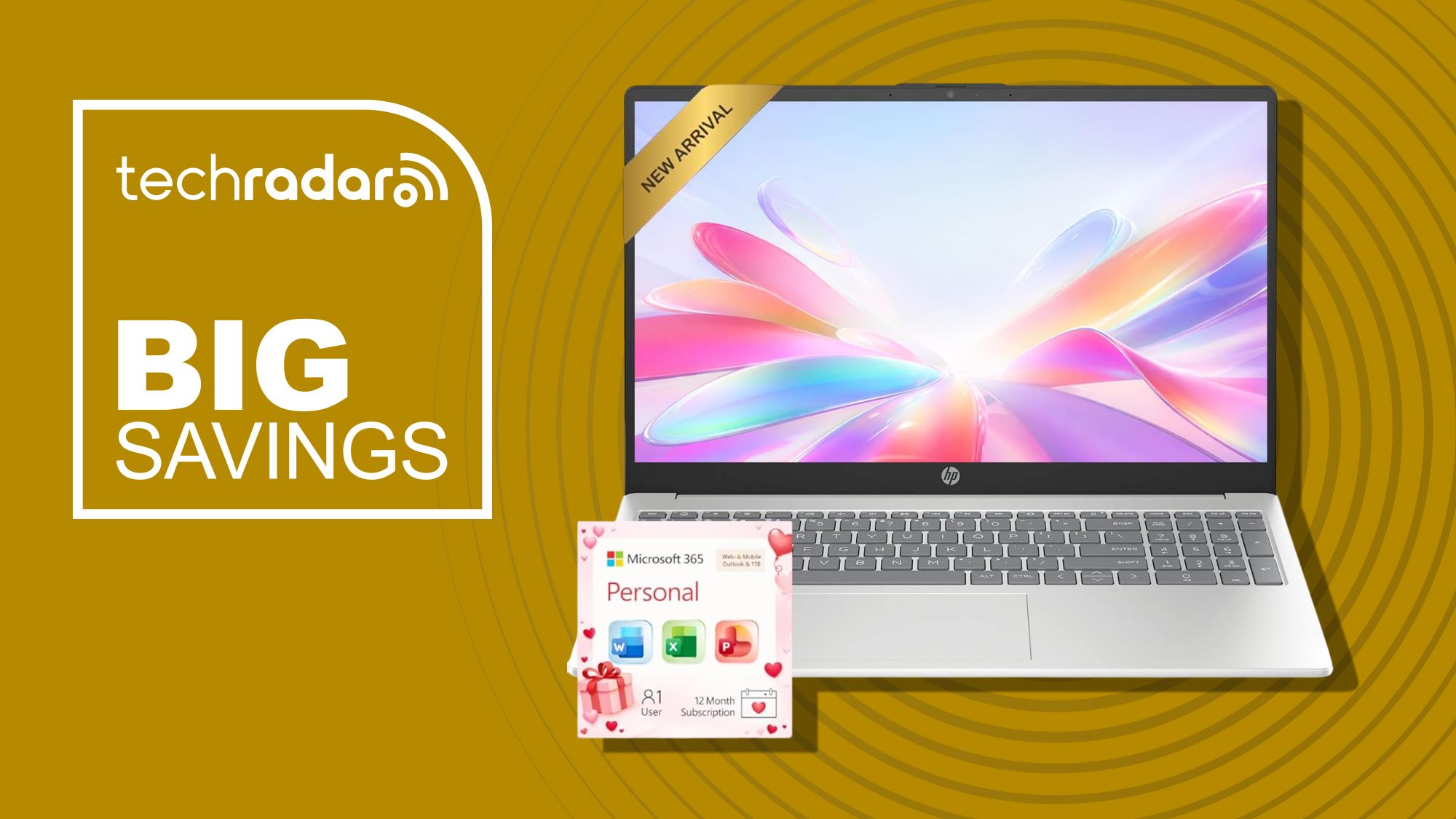 O laptop de 15,6 polegadas da HP vem com Microsoft 365 por menos de US$ 300