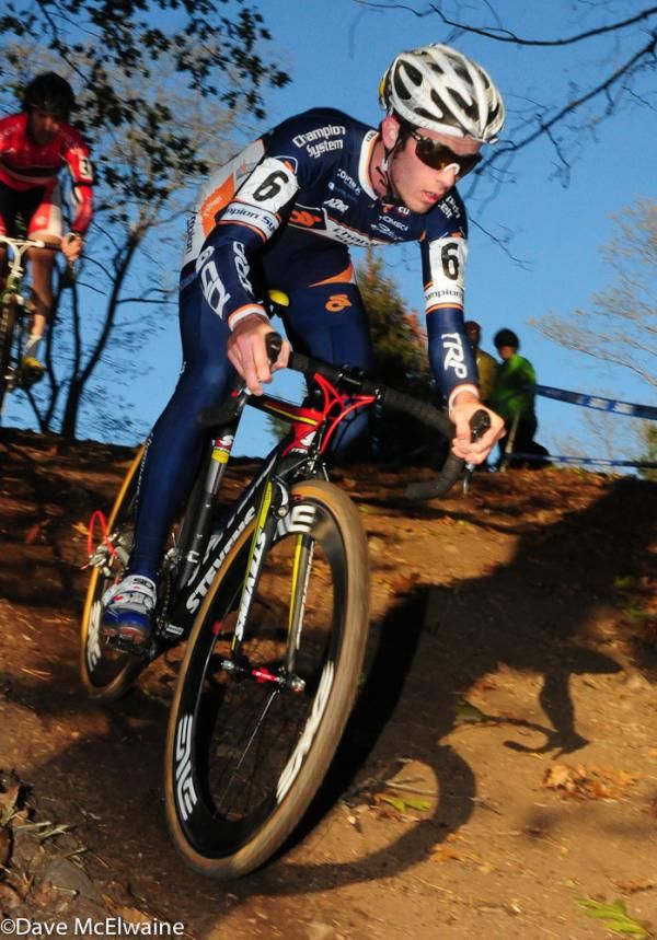 Keough (Champion Systems) riding the descent