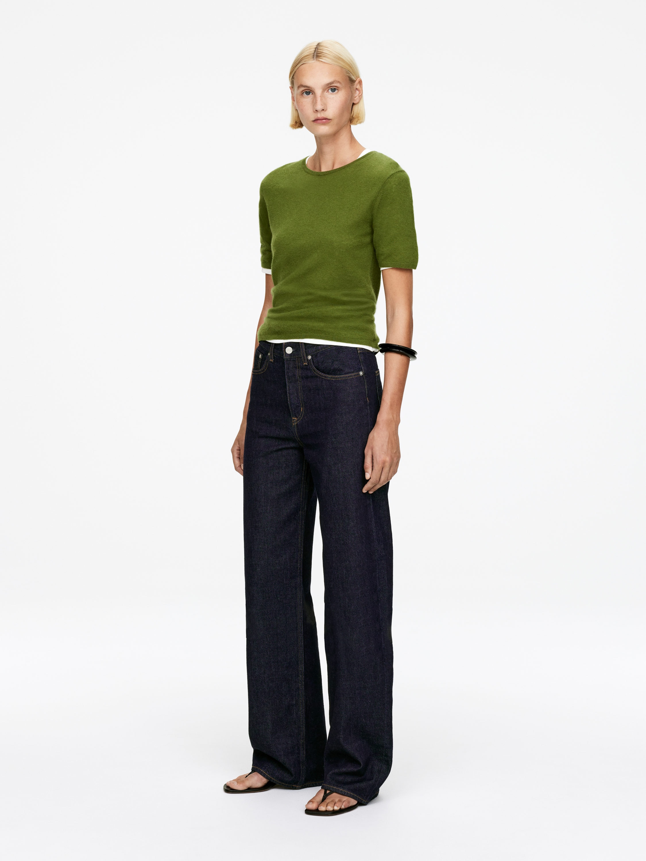 Coral Wide Jeans &amp;ndash; Dark Blue &amp;ndash; Women &amp;ndash; Arket Gb