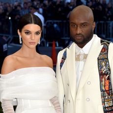 Kendall Jenner (L) and Virgil Abloh attend the Heavenly Bodies: Fashion & The Catholic Imagination Costume Institute Gala at The Metropolitan Museum of Art