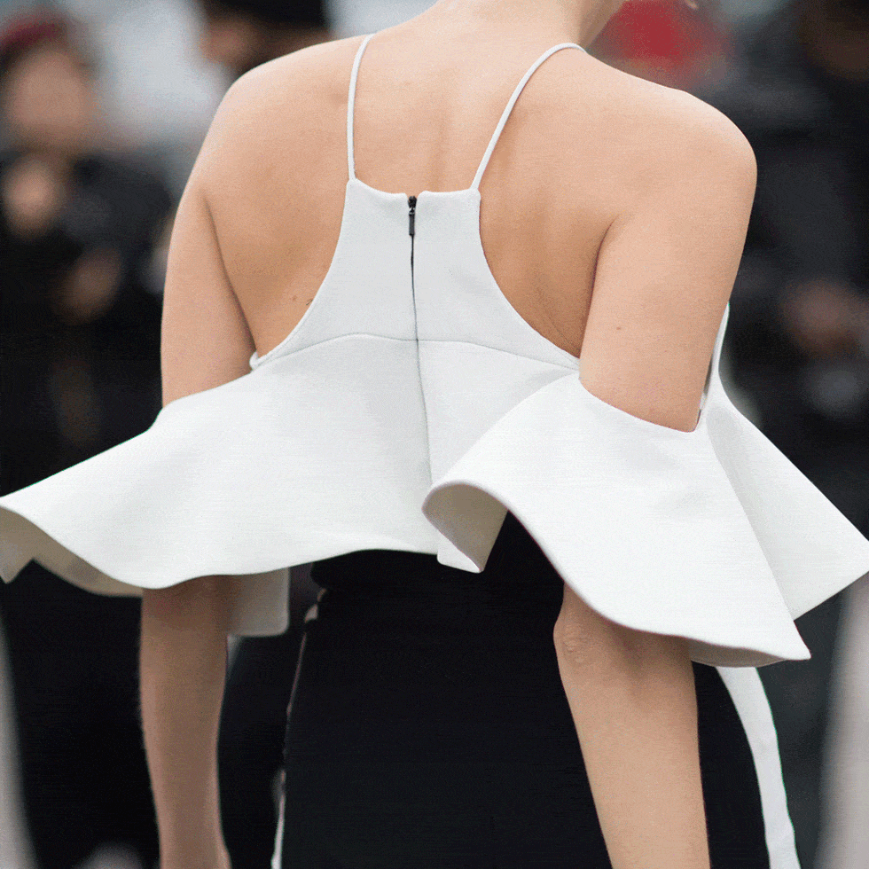 White, Clothing, Shoulder, Fashion, Street fashion, Fashion model, Beauty, Dress, Leg, Joint, 