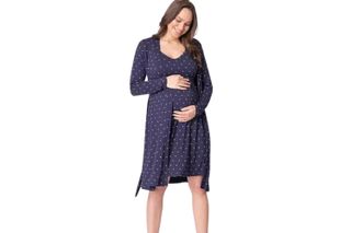 Seraphine Dannie Spot Maternity & Nursing Night Dress & Gown