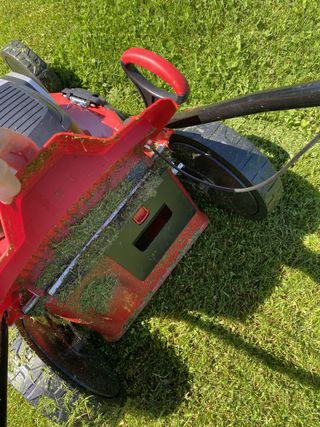 The mulcher attachment on the Cobra MX51S80V lawn mower