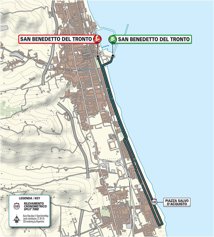 Stage 7 of the 2019 Tirreno-Adriatico is again in San Benedetto del Tronto