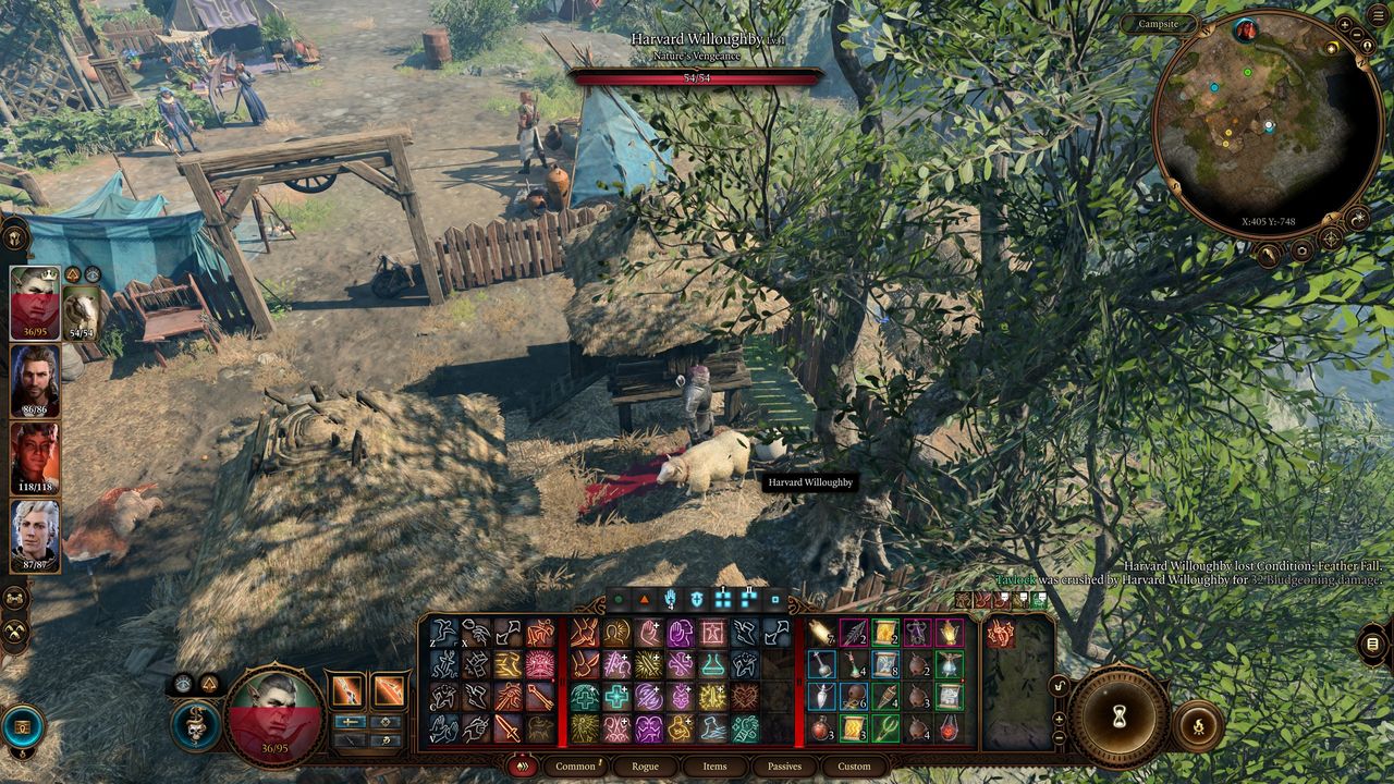 Baldur's Gate 3 Havard Willoughby summoned to camp.