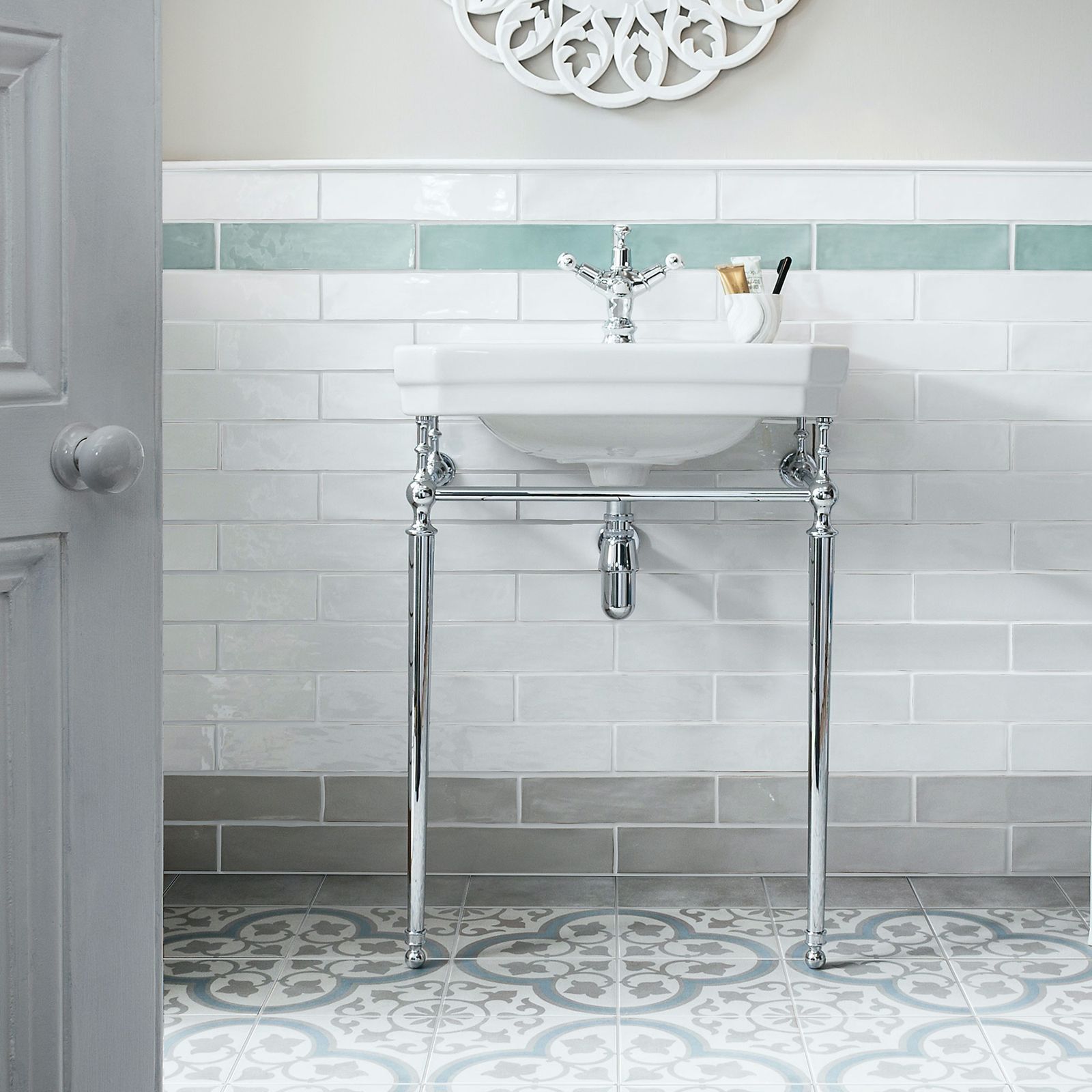 Cloakroom Tile Ideas 10 ways to add style to a small space Ideal Home