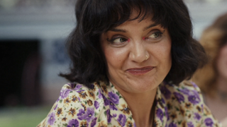 Still frame of Katie Holmes from Poker Face.