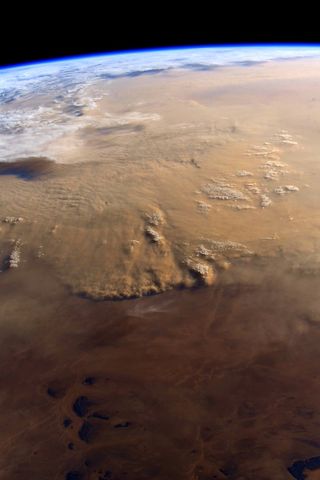 Saharan Sandstorm Spotted from Space