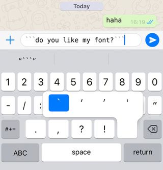 WhatsApp font