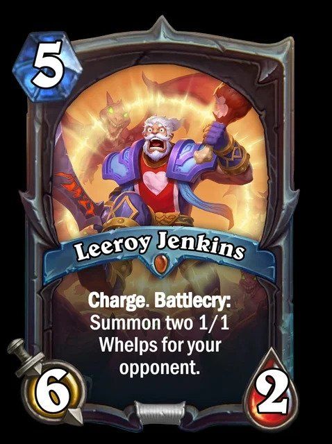 Fan-made Hearthstone signature cards