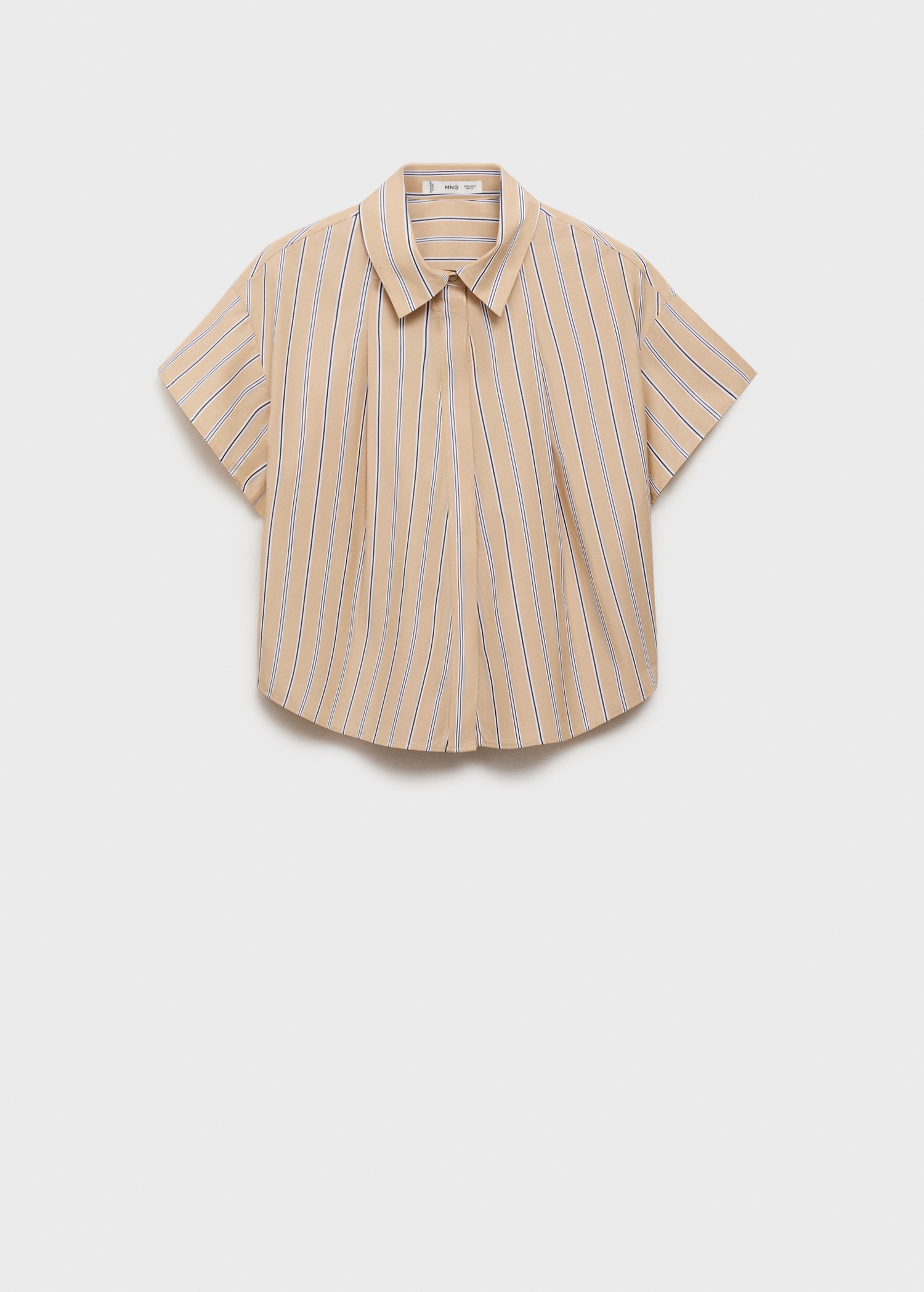 Short Sleeve Striped Shirt - Women | Mango Usa