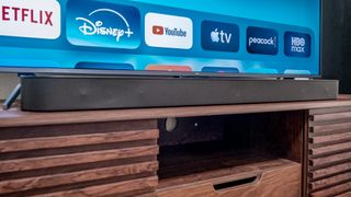 Sony Bravia Theatre Bar 6 on a TV stand