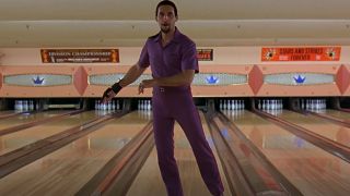 John Turturro dancing in a bowling ally in The Big Lebowski