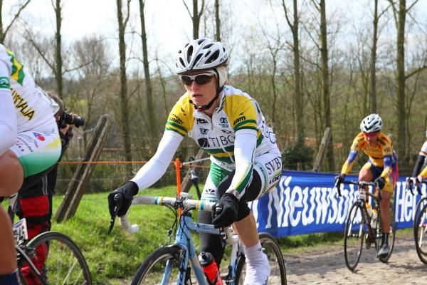 Australian Road Champion, Ruth Corset (TIBCO) rode her first Ronde today