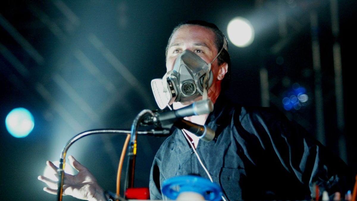 Tomahawk's Mike Patton performing at Roskilde festival, Denmark in 2003