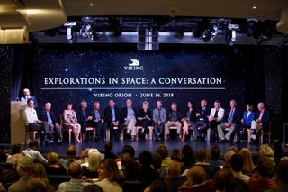 A group of 15 NASA astronauts share their favorite experiences in space and talk about what's next for space travel during a panel called "Explorations in Space: A Conversation" on June 16.