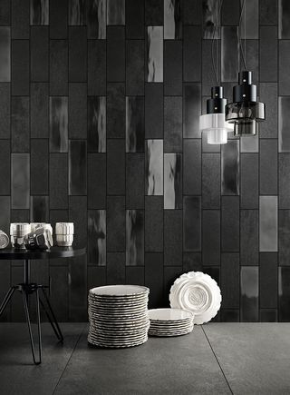 Camp tiles in shades of grey and black