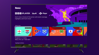 A mock up of the Football Zone feature coming to Roku devices for the World Cup