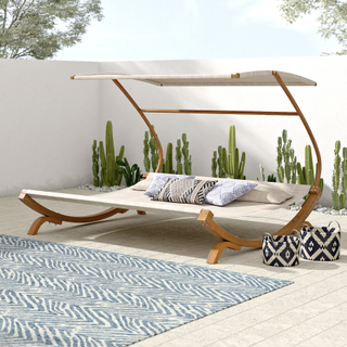 Double lounge outdoor daybed from Wayfair.