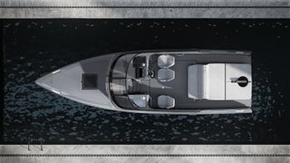 Candela C-8 Polestar Edition electric hydrofoil boat from above
