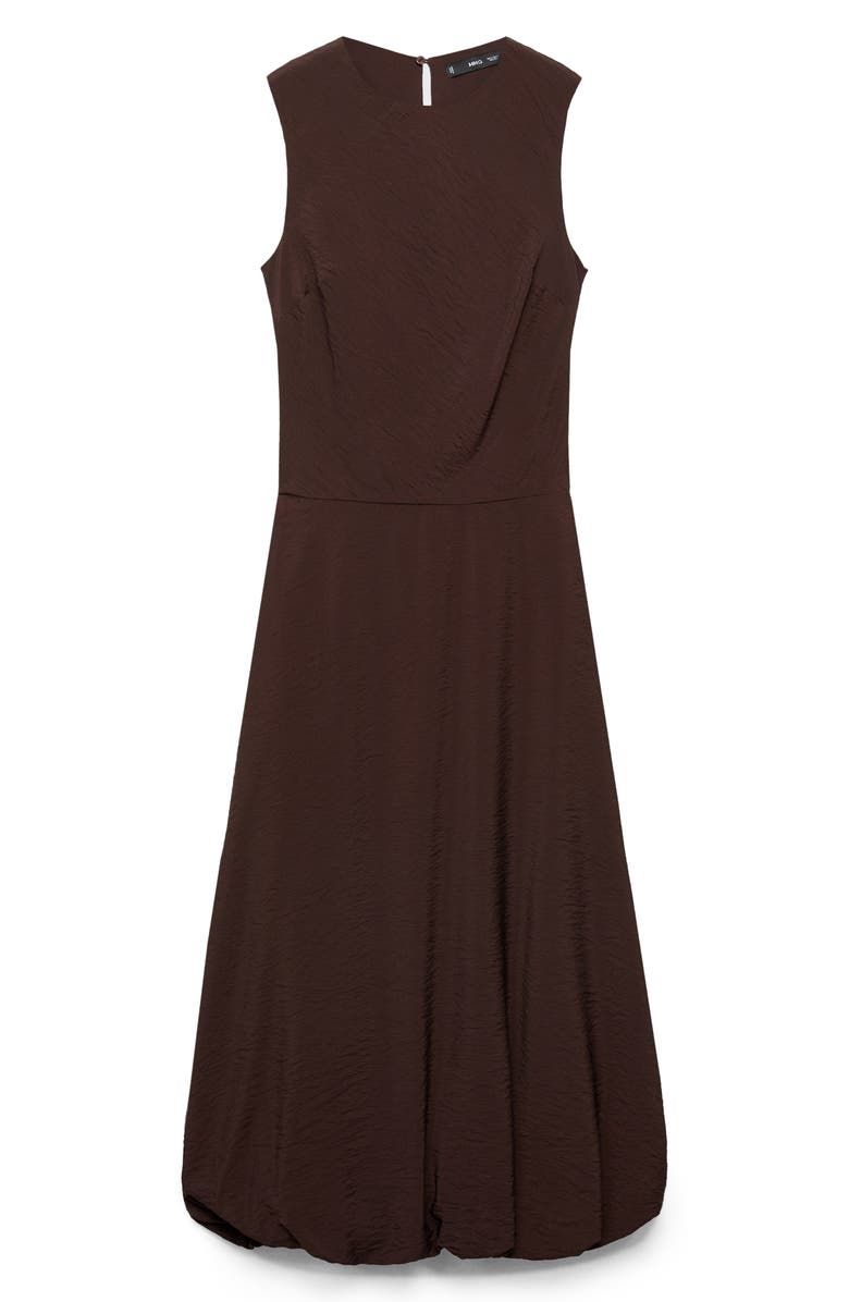 Terra Puffed Hem Midi Dress