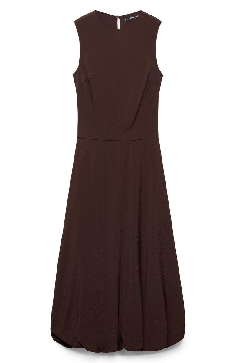 Terra Puffed Hem Midi Dress