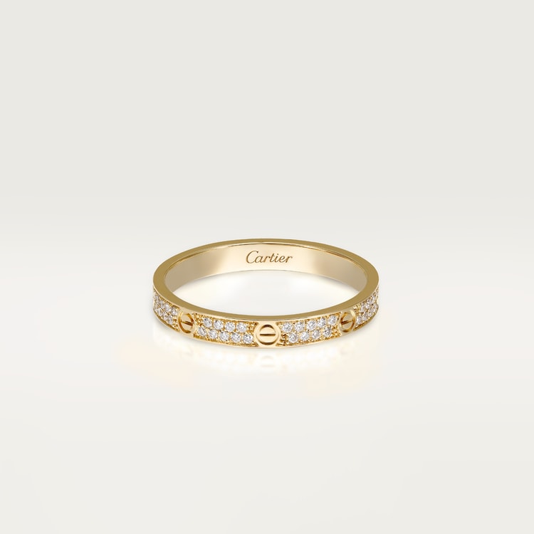 #love# Ring, Mini Model, Paved