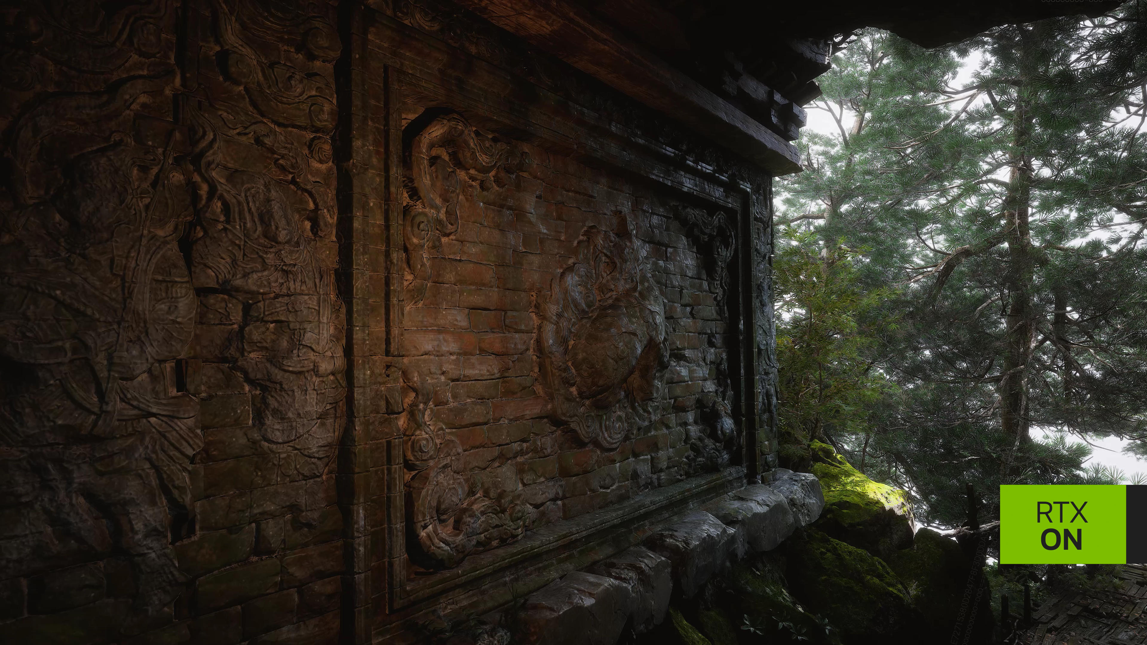 Screenshots from Black Myth: Wukong showcasing the use of Nvidia RTX technology