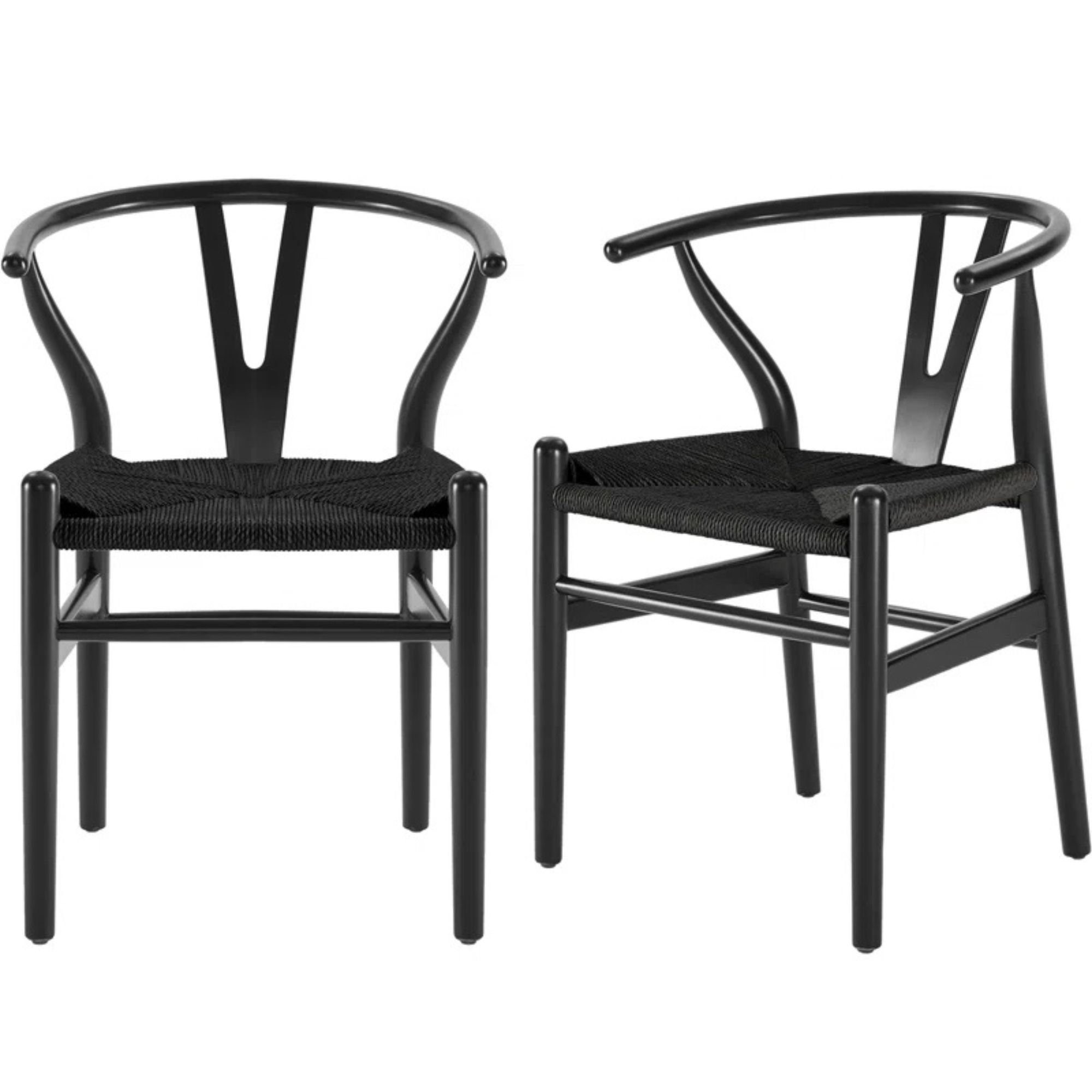 Soliel Solid Weave Wood Dining Chair (Set of 2)