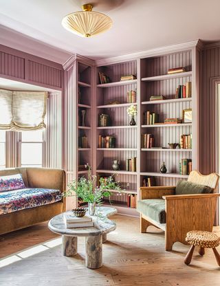 lilac living room