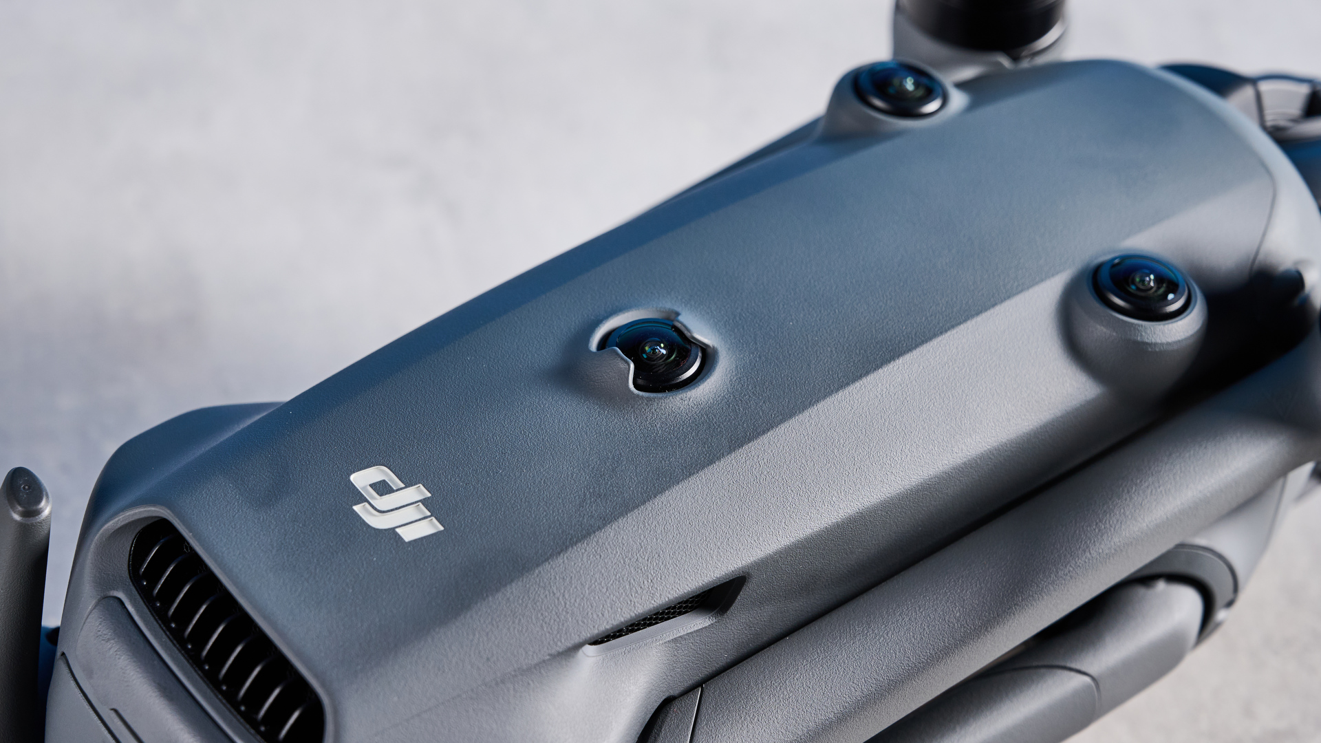 A dark grey DJI Mavic 4 Pro drone