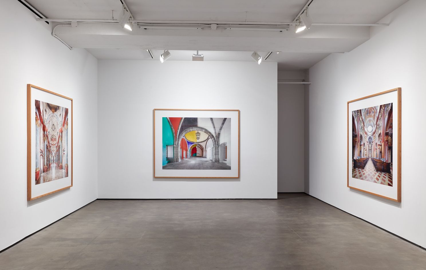 Installation view of Candida Höfer: Heaven on Earth - Curated by Toshiko Mori at Sean Kelly, New York