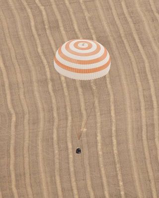 Soyuz Capsule Lands Safely With Russian-U.S. Crew 