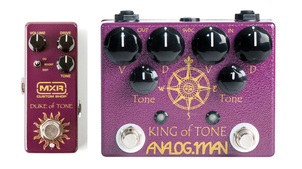 MXR Duke Of Tone Vs Analog Man King Of Tone overdrive pedal