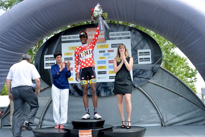 Daniel Teklehaimanot (MTN-Qhubeka) picked up more points to keep the KOM jersey