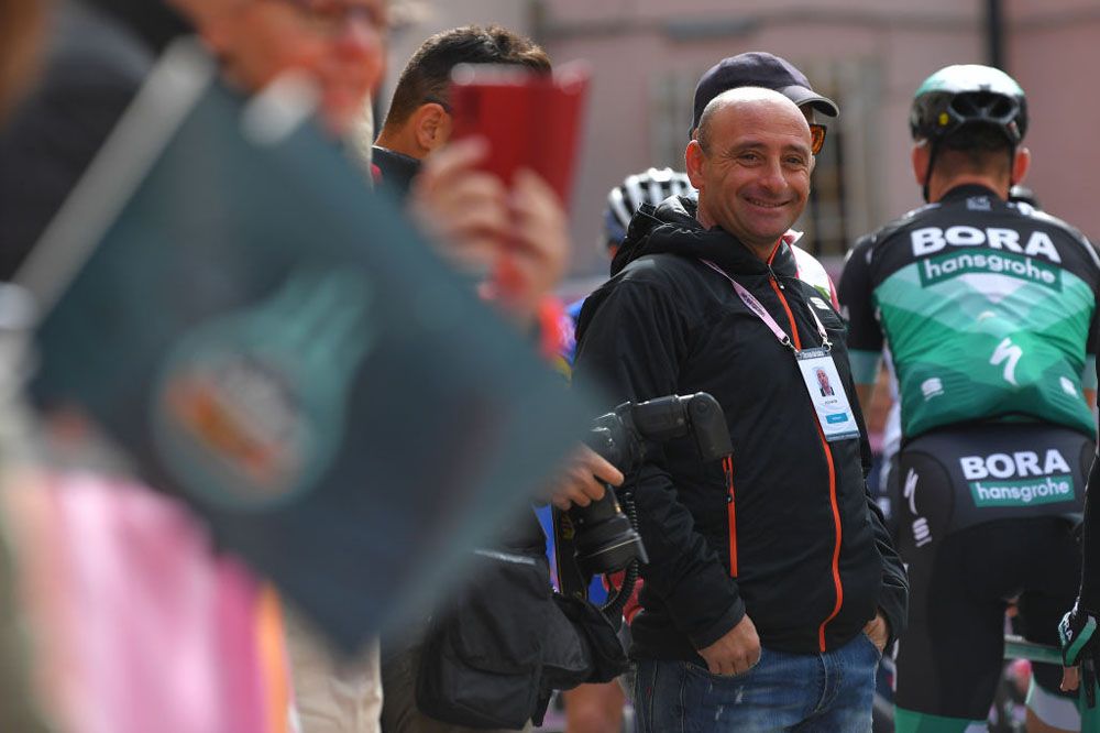 Paolo Bettini was at the start of stage 3 in Tirreno-Adriatico