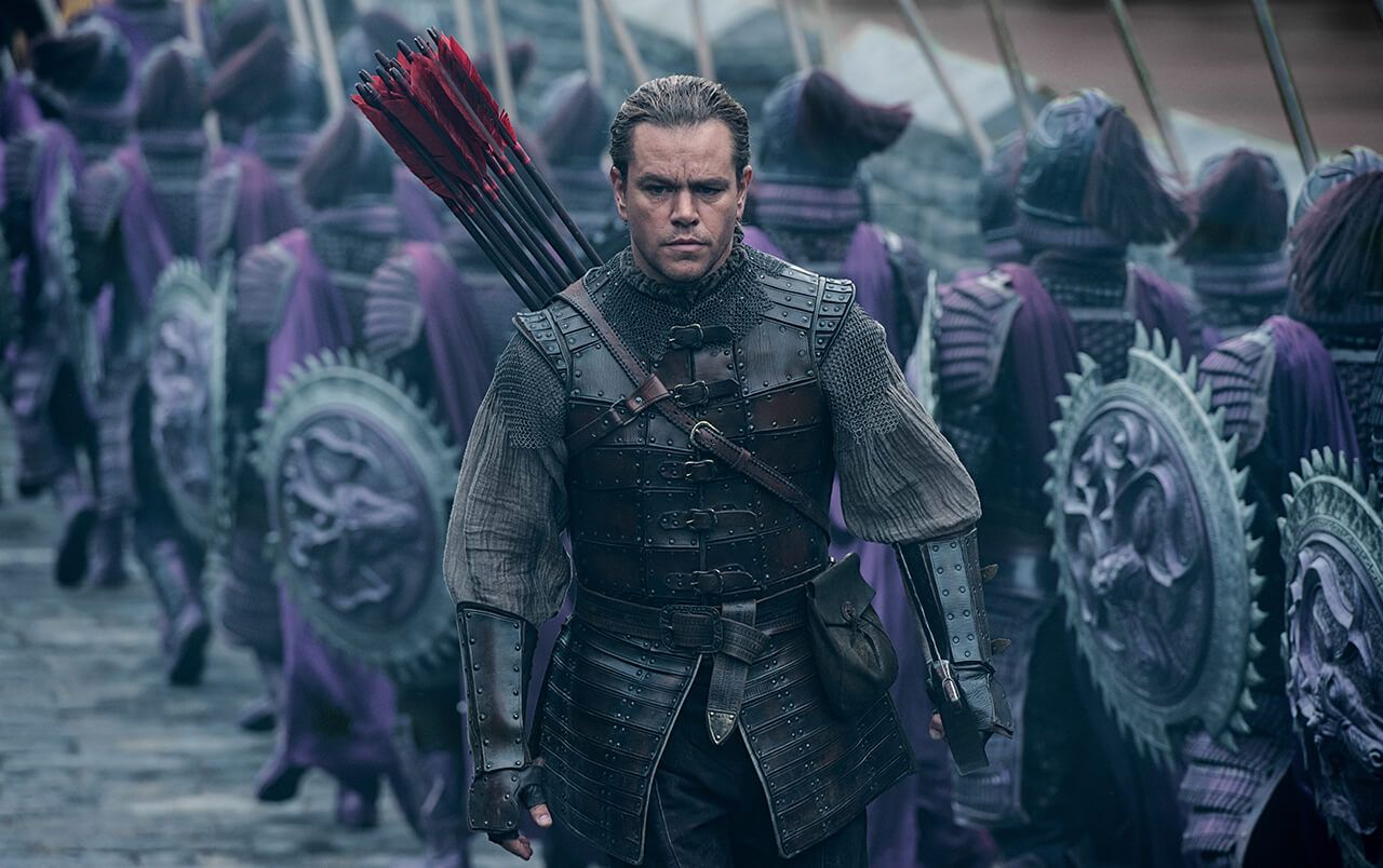 The Great Wall stars Matt Damon.