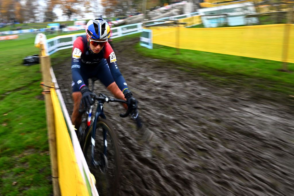 BOOM BELGIUM DECEMBER 03 Pauline Ferrand Prevot of France and Team INEOS Grenadiers competes during the 7th Superprestige Cyclocross Boom 2022 Womens Elite Superprestige2023 on December 03 2022 in Boom Belgium Photo by Luc ClaessenGetty Images