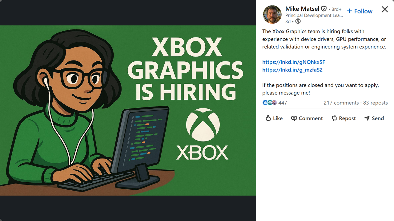 A Microsoft ad on LinkedIn is getting roasted for using a terrible AI-generated image to promote a graphic designer role at Xbox
