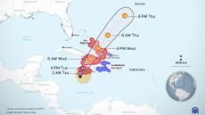 Map of Hurricane Melissa