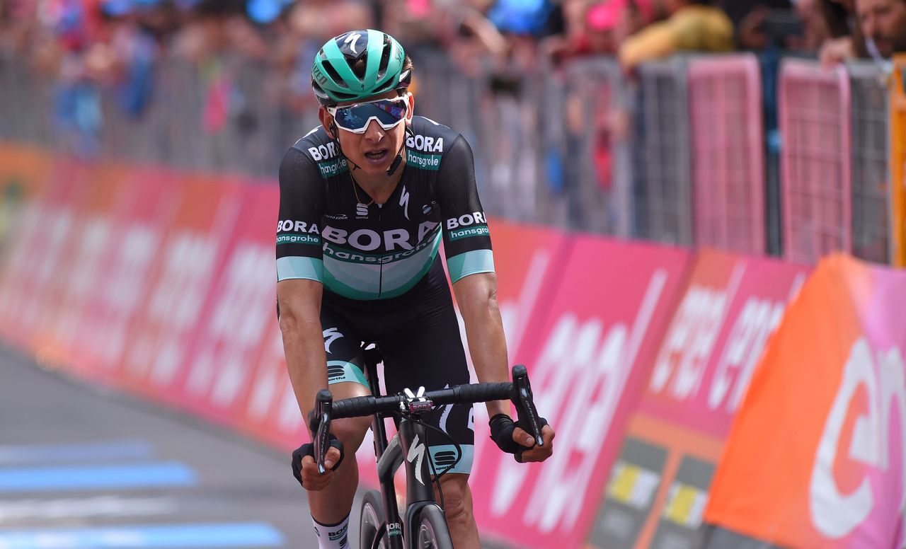 Davide Formolo (Bora-Hansgrohe) crosses the finish line