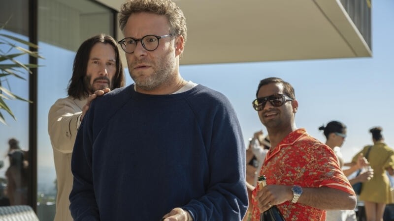 Keanu Reeves, Seth Rogen and Aziz Ansari in Good Fortune