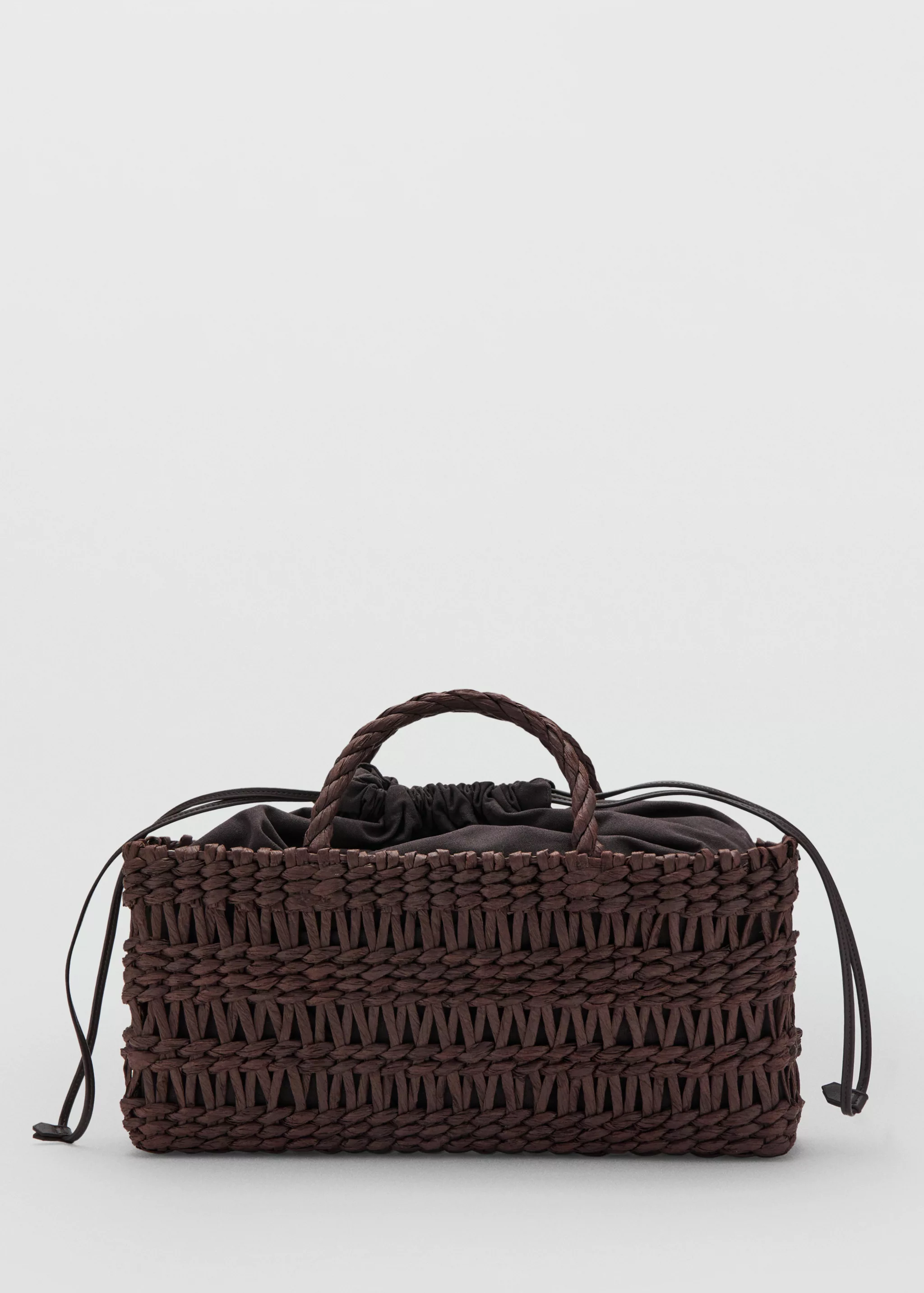 Medium Natural-Fiber Tote Bag - Women | Mango Usa
