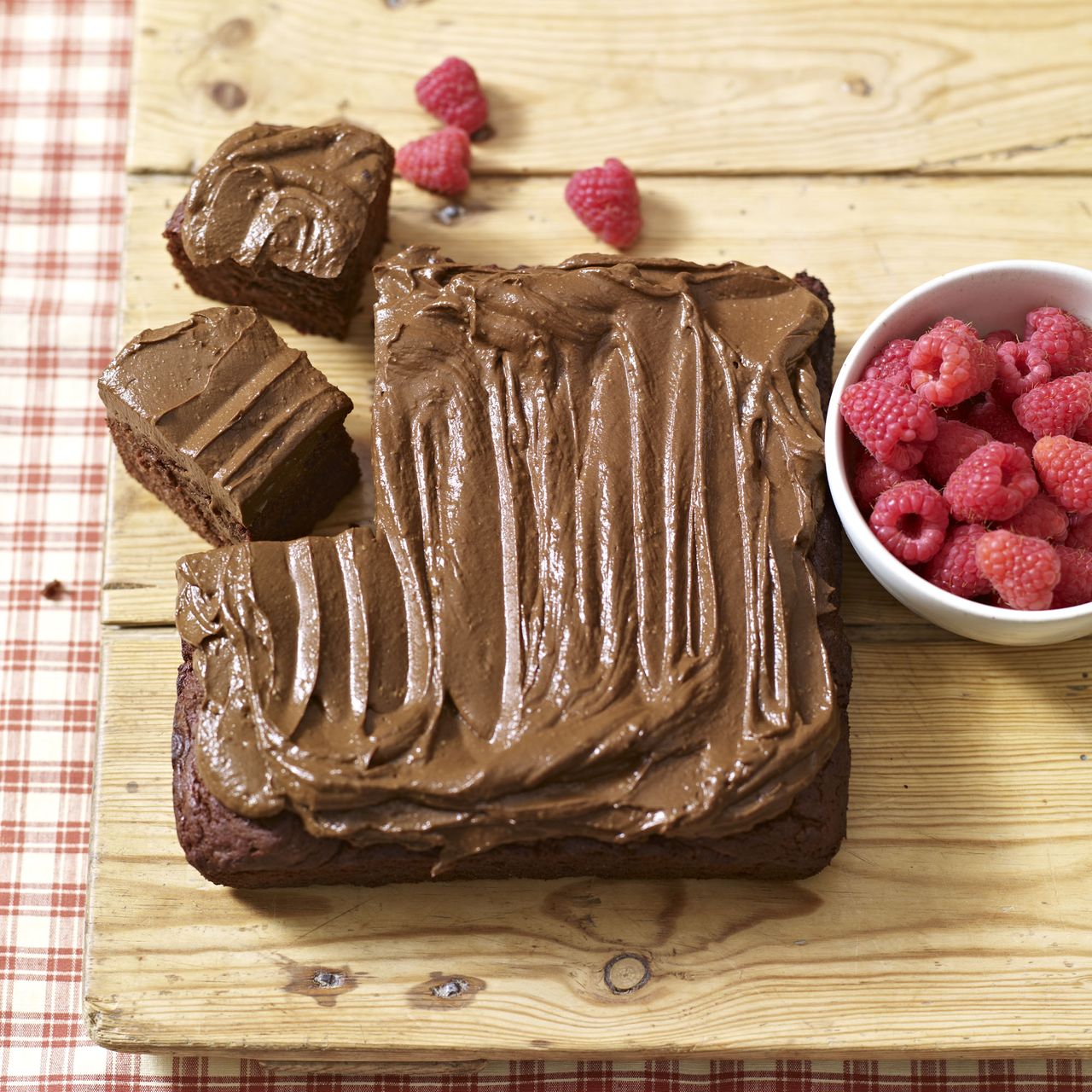 Chocolate Brownie Cake with Frosting