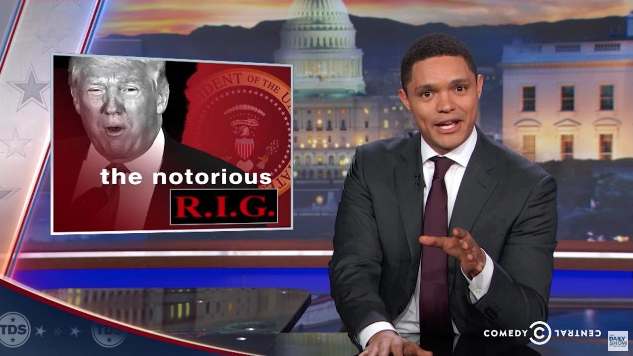 Trevor Noah digs into Donald Trump&amp;#039;s &amp;quot;rigged&amp;quot; election allegations