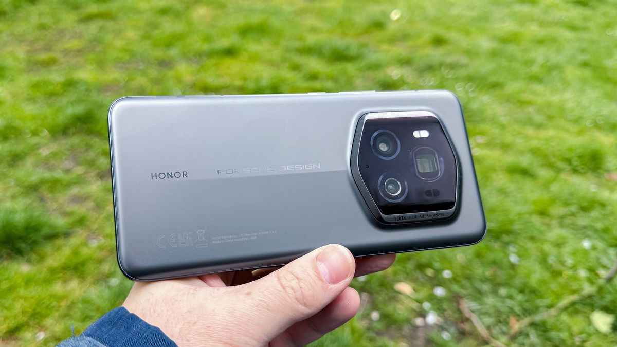 The Honor Magic6 RSR from the back