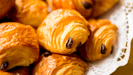 Image of pile of pain au chocolat pastries