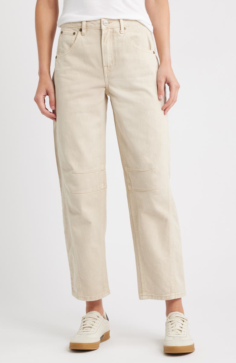 High Waist Ankle Barrel Jeans